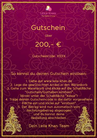 Gutschein über 200 €
